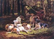 Carlo Saraceni Dogs Germany oil painting artist